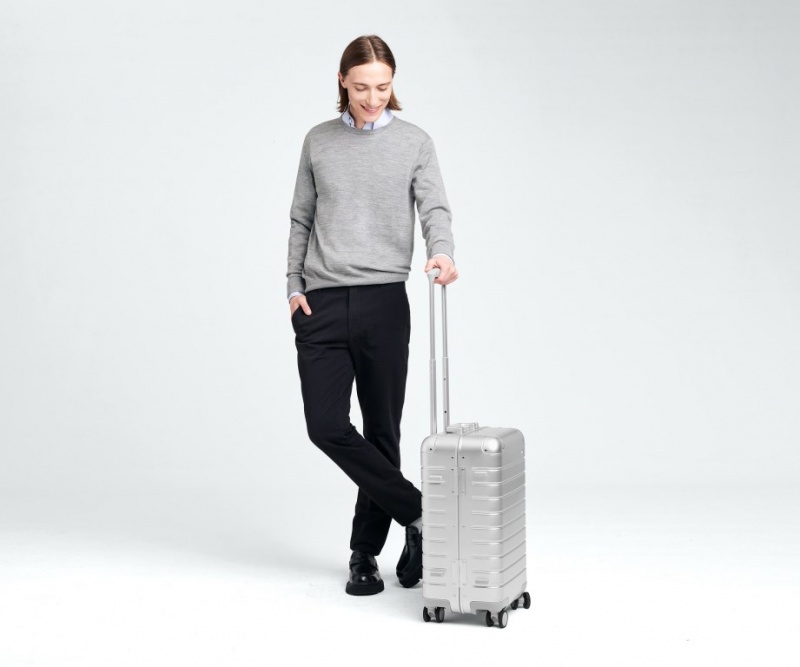 Away Bigger Carry-On: Aluminum Edition Koffer Schwarz | BNB640JeWbI