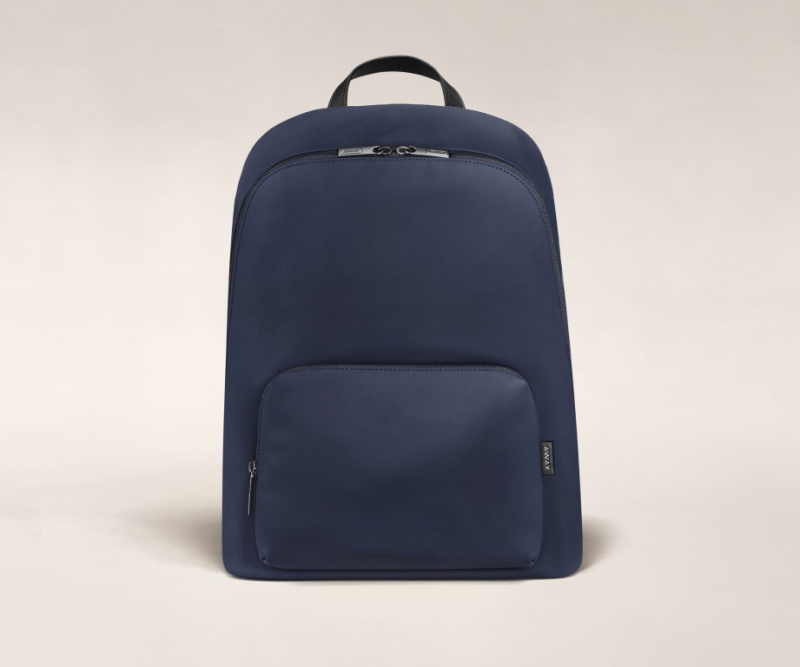 Away Front Pocket Rucksäcke Navy Blau | V2NM2DobBNV