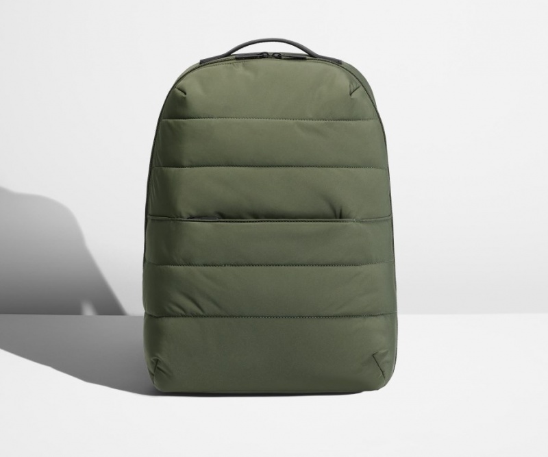 Away Gesteppt Everywhere Zip Rucksäcke Olivgrün Grün | yMsOkrT50qq