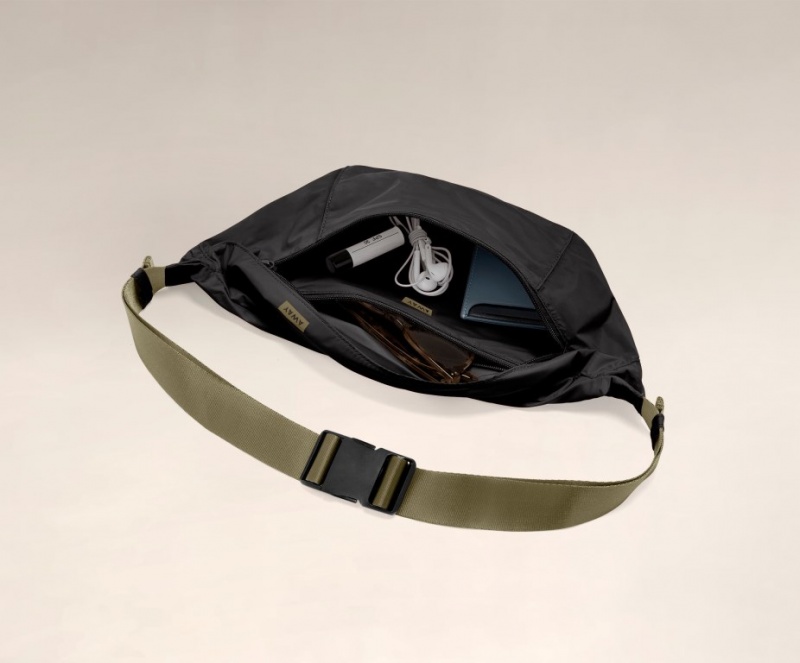 Away Packable Sling Umhängetasche Schwarz | vGXKAEWu9bT